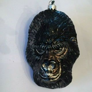 Slavic Treasures Large Gorilla Hand - Made Glass Ornament - Retired - 1999