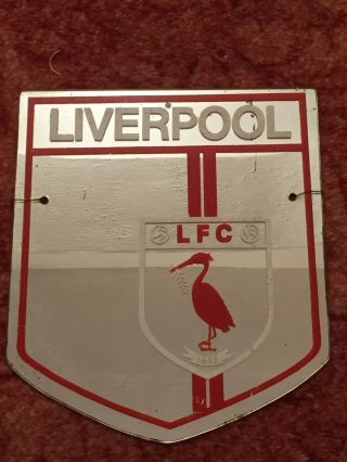 Rare Vintage 1960/70s Lfc Liverpool Football Club Shield Picture Mirror