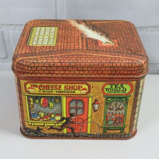 J.  Chein & Co.  Vintage Houseware Metal Tin Tea World Container Box