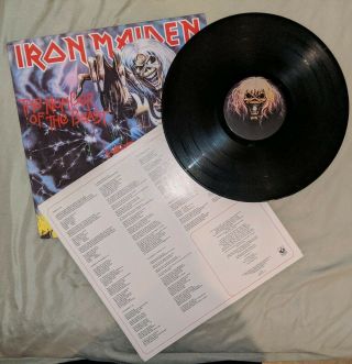 Iron Maiden The Number Of The Beast First Press Vinyl Lp Vg,