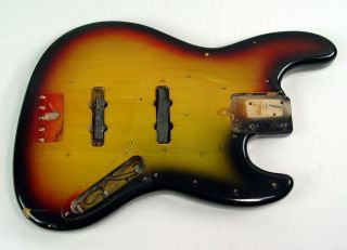 1971 Fender Jazz Bass Body Sunburst Vintage American Usa 1970 1972