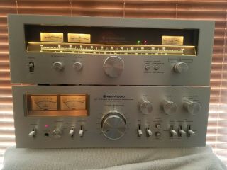 Vintage Kenwood Ka - 9100 Dc Stereo Integrated Amplifier With Kt 8300 Tuner.