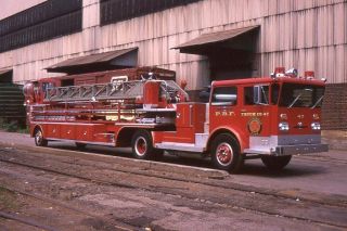 Pittsburgh Pa Truck 47 1973 American Lafrance 100 