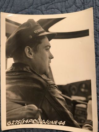 Photo Pilot In Cockpit 34th Photo Recon Squadron