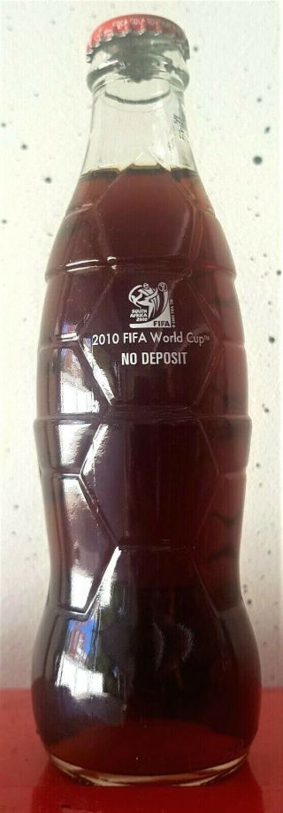 Coca Cola Bottle 2010 South Africa World Cup Fifa Acl Bottle Soccer Embossed Ful