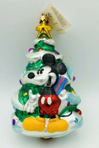 Christopher Radko 1997 Disney Mickey & Minnie Christmas Tree Ornament