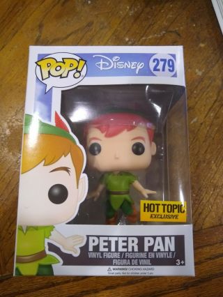 Funko Pop Disney Peter Pan 279 (hot Topic Exclusive)