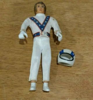 1972 Ideal Toys Evel Knievel Figure W Jumpsuit Helmet And Belt