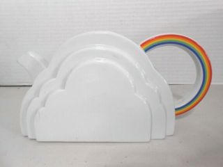 Vandor Imports Rainbow & Cloud Teapot Ceramic 1978 - Ex