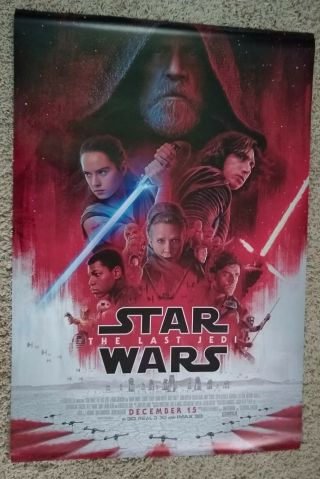 Star Wars The Last Jedi 27x40 Movie Poster