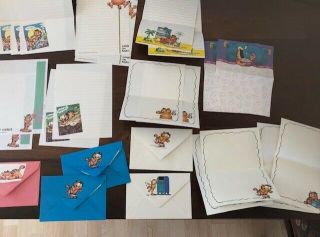 Garfield Vintage Stationery And 5 Envelopes 20 Sheets Writing Paper 1978