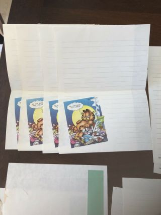GARFIELD Vintage stationery and 5 envelopes 20 sheets Writing Paper 1978 2