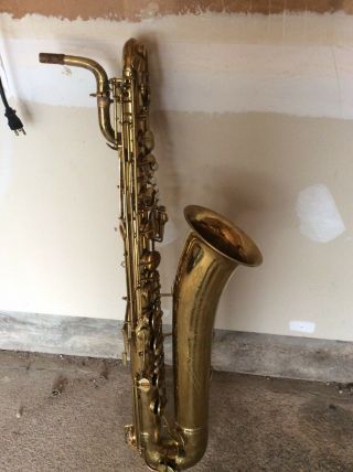 Vintage Buescher Aristocrat Big B Baritone Saxophone