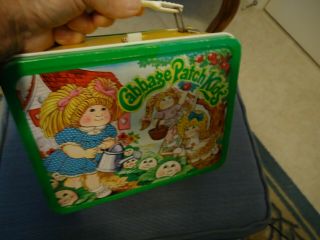 1983 Cabbage Patch Kids Metal Lunch Box By Thermos Brand Vintage Lunchbox 3