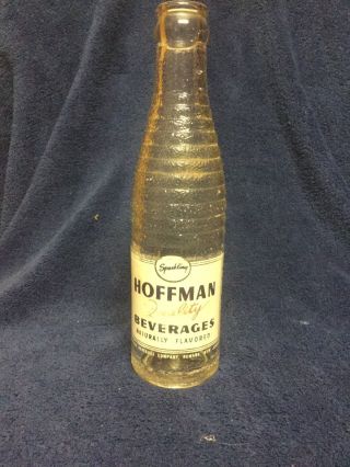 Vintage Hoffman Beverage Bottle,  Newark,  Nj
