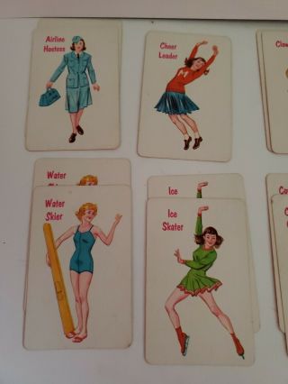 Vtg 1960s Fairchild OLD MAID Card Game COMPLETE w/ Rules Plastic BoxGreat Images 2