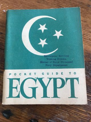 Wwii Us Army 1943 Pocket Guide To Egypt