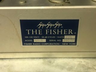 VINTAGE THE FISHER 50 - A TUBE AMPLIFIER and LOOK 2