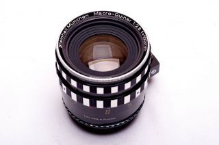 , Vintage Lens Steinheil Munchen Macro - Quinar 2.  8/f=100mm,  Mount Exakta/canon Eos