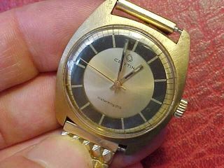 Vintage Certina Waterking 215 Two Tone Dial Mans Watch