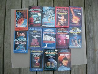 12 - Star Trek Audio Book On Cassette Tape Simon & Schuster & Collectors Edition