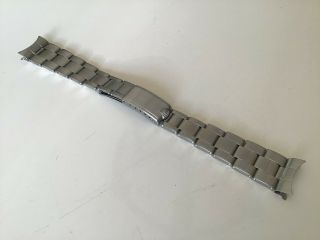 Vintage Rolex 19 Mm S/s Oyster Riveted Band Bracelet Pre 7205 Extra Long