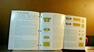 1970s Kenwood Model Seven Speaker Systems 5 Page Pamphlet Booklet with Specs 2