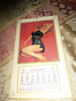 Pin - Up Girl Calendar Marilyn Monroe in Lingerie 1954 14 x 8 2