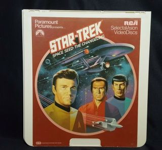 Star Trek Space Seed The Challenging Rca Selectavision Videodiscs Ced Movie Disc