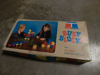 Tupperware Busy Blocks 26 Blocks With 25 Toys Inside (vintage 1971)