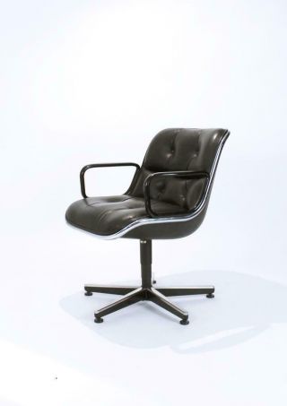 Vintage Executive Swivel Armchair By Charles Pollock For Knoll International