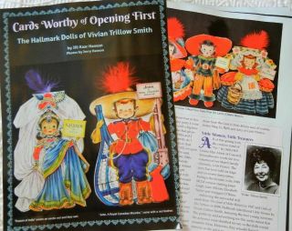 11p History Article,  Pics - Vtg Hallmark Card Dolls Of Vivian Trillow Smith