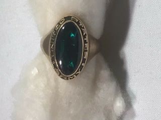 Vintage Us Army 10k Gold Jostens Graduation Ring Approx Size 6