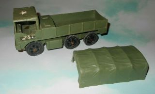 1960 - 70s Processed Plastic Army Play Set Plastic Transport Vehicle With Top