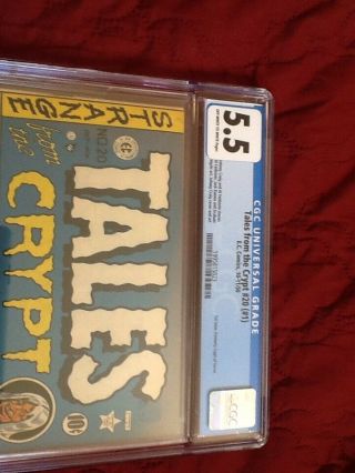 Tales From The Crypt 20= (1) CGC 5.  5 2