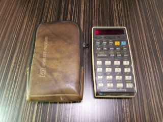 Vintage Hewlett - Packard Hp 29c Continuous Memory Calculator And Storage Case