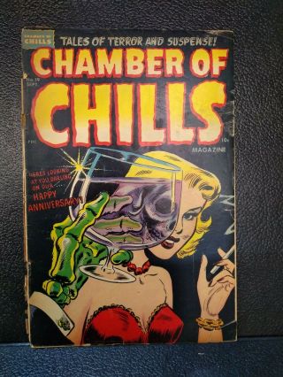 Chamber Of Chills 19 1.  5 Fr - Gd Harvey 1953 Affordable Golden Age
