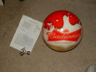 Vintage Budweiser Bowling Ball King Of Beers By Vis A Ball Usbc - Undrilled