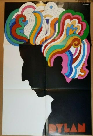 Bob Dylan Psychedelic Vintage 1960’s Poster Print Milton Glaser Art