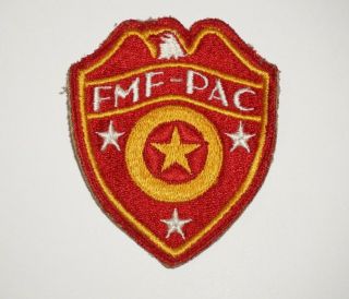 Fmf - Pac Service Supply Patch Usmc Marine Corps Wwii P0516