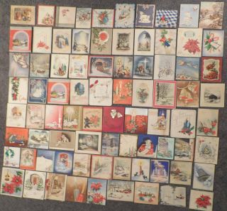 Christmas Cards 80 Total 1930 