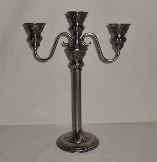 Partylite Classic Creations Satin Silver Candelabra