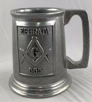 Mason Symbol Wilton Armetale Masonic Freemason Mug Cup Stein Ephrata Pa