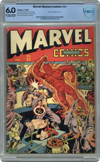 Marvel Mystery Comics 51 Cbcs 6.  0 1944