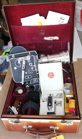 Vintage Bolex Paillard H16 Reflex 16mm Movie Film Camera Som Berthiot 17.  5 - 70mm