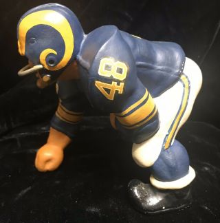 Vintage Los Angeles Rams Football Player Fred Kail Jr.  Fak Large 3 - Point Statue