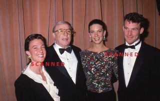 Vintage 35mm Slide Gene Kelly With Family Wife Son Daughter