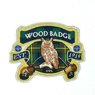 2019 Wood Badge Owl Patch From The Uk World Scouting 100th Anniversary