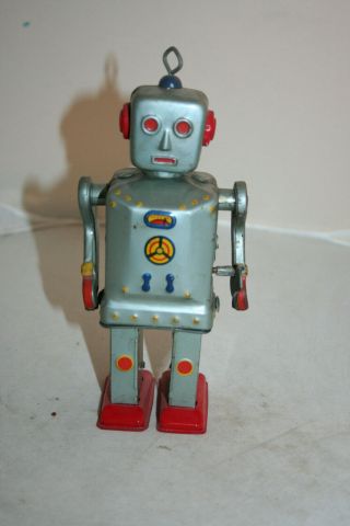 SPACE TIN TOY SCARCE VINTAGE SANKEI VINTAGE 60s ROBBY THE ROVING ROBOT WIND UP 2