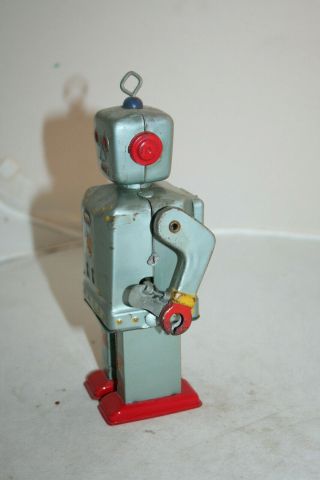 SPACE TIN TOY SCARCE VINTAGE SANKEI VINTAGE 60s ROBBY THE ROVING ROBOT WIND UP 3